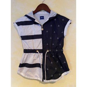 Girls Size 12Y Nicholas & Bears White & White Windbreaker Nautica Jacket